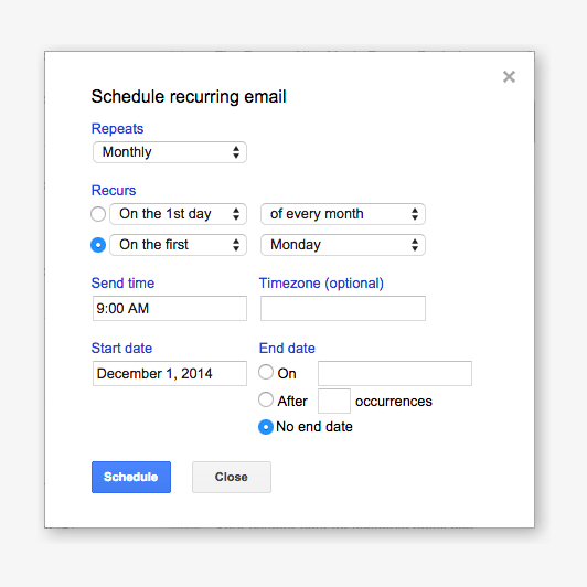recurring-emails